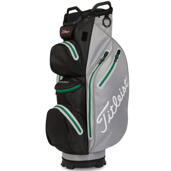 Titleist 14 StaDry Cart Bag - Grey Black Green For Discount