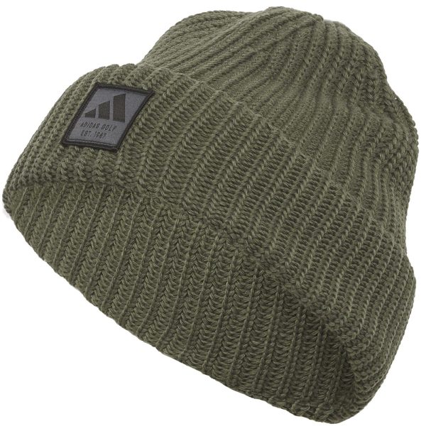 adidas Novelty Beanie - Olive Strata on Sale