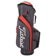 Titleist Cart 14 Lightweight Cart Bag - Graphite Island Red Black For Cheap