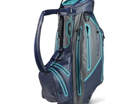 Sun Mountain H2NO ELITE Waterproof Cart Bag - Navy Gunmetal Teal Fashion