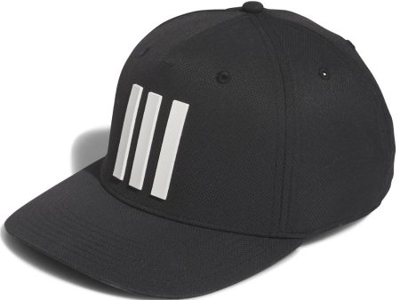 adidas Tour 3 Stripe Cap 2.0 - Black White Hot on Sale