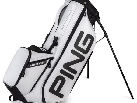 Ping Hoofer Tour Stand Bag - White Black Hot on Sale