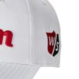 Wilson Pro Tour Cap - White Red For Sale