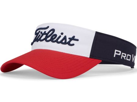 Titleist Tour Performance Visor - Navy White Red on Sale