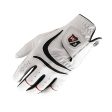 Wilson Staff Grip Plus Cabretta Leather Golf Glove - White For Discount