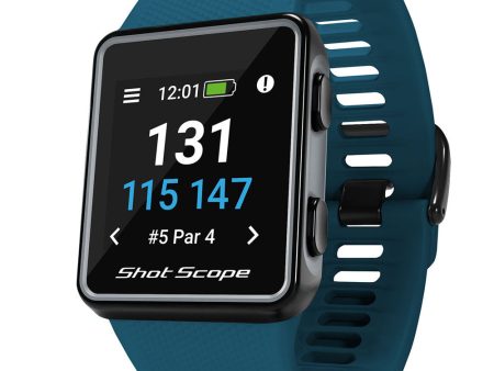 Shot Scope V3 GPS Golf Watch & Performance Tracker - Teal For Cheap