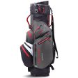 Big Max Dri Lite Silencio 2 Organiser Cart Bag - Charcoal White Black Red For Sale