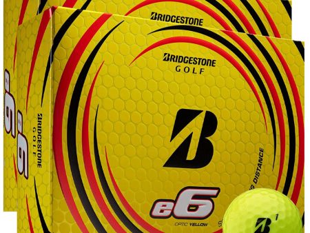 Bridgestone E6 Golf Balls - Yellow - Double Dozen For Discount