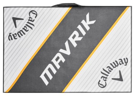 Callaway Mavrik Microfibre Tour Towel - White Charcoal Orange on Sale