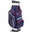 Big Max Dri Lite Silencio 2 Organiser Cart Bag - Navy Silver Red Online now