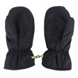 Island Green Fleece Lined Mitts - Black Hot on Sale