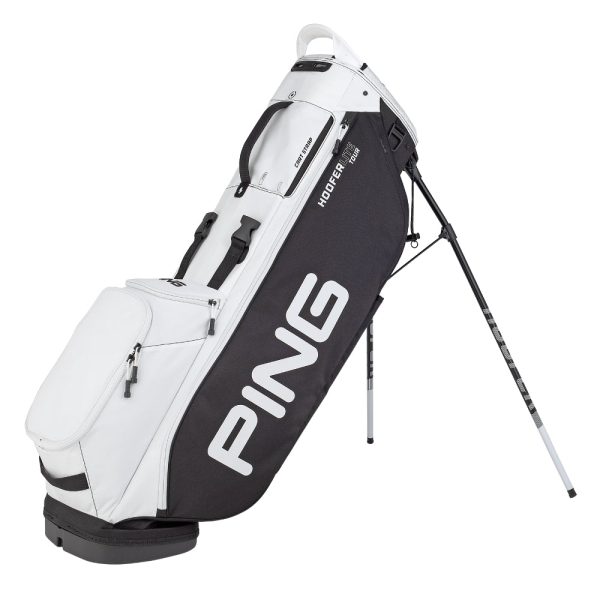 Ping Hoofer Lite Tour Stand Bag - Black White Online Sale