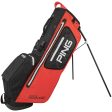 Ping Hoofer Monsoon Waterproof Stand Bag - Scarlet Black White Online Sale