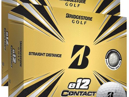 Bridgestone E12 Contact Matte Golf Balls - White - Double Dozen Online