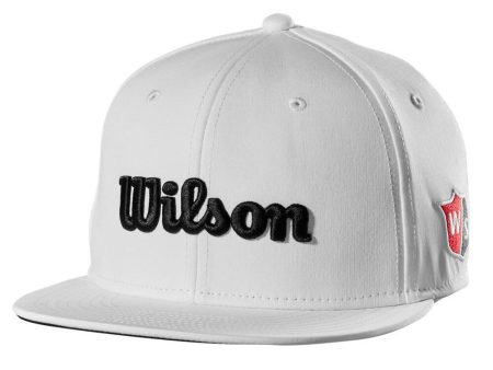 Wilson Junior Flat Brim Cap - White Online now