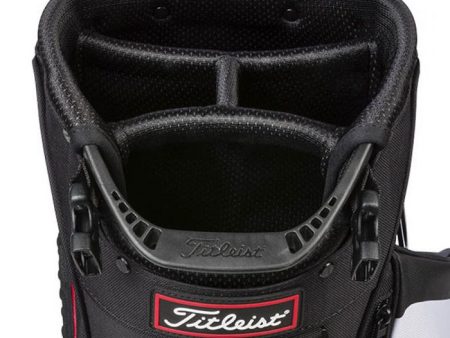 Titleist Players 4 Stand Bag - Black Graphite Red For Sale