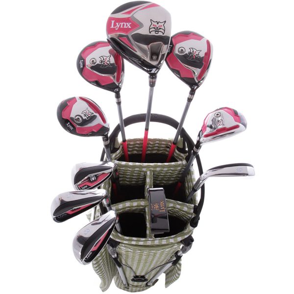 Lynx Ladies 11-Piece Premium Crystal Golf Package Set - White Olive Light Olive on Sale