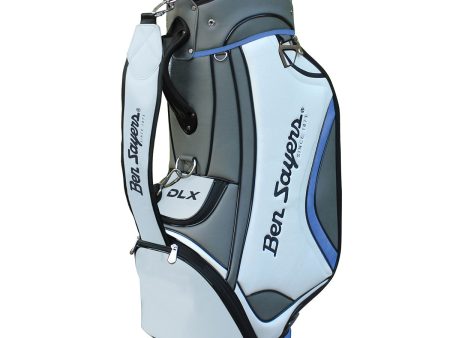 Ben Sayers DLX Tour Bag - White Grey Blue Cheap