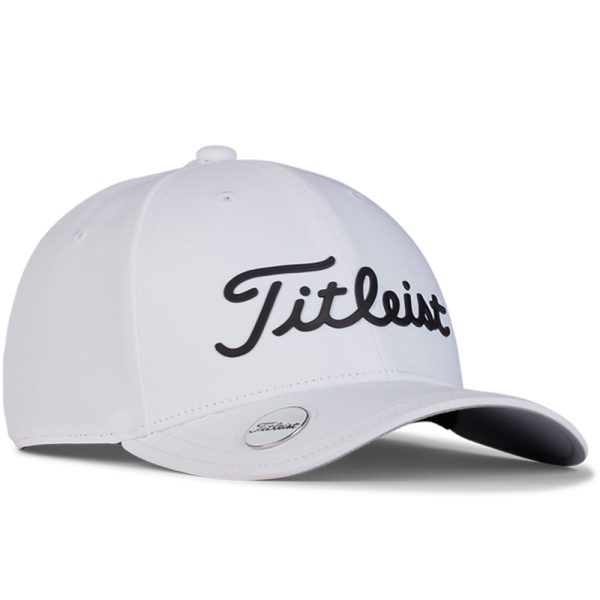 Titleist Junior Players Performance Ball Marker Cap - White Black For Sale