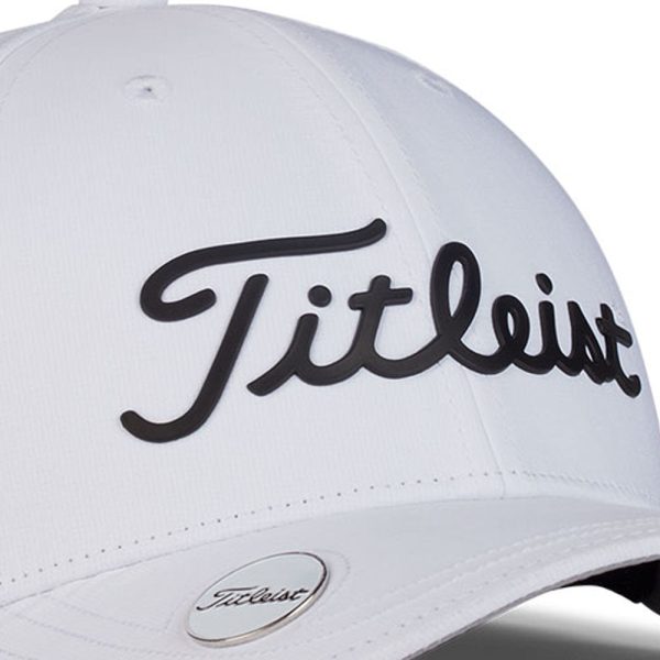 Titleist Womens Players Performance Ball Marker Cap - White Black For Cheap