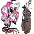 Lynx Ladies 11-Piece Premium Crystal Golf Package Set - Khaki Black Brown Online