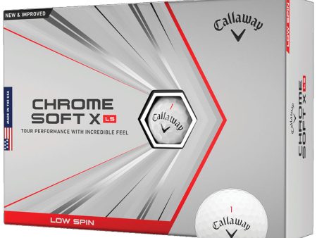 Callaway Chrome Soft X LS Golf Balls - White - 12 Pack Hot on Sale