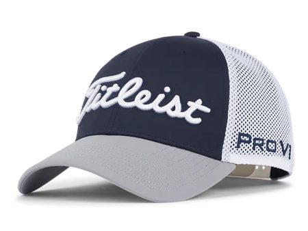 Titleist Tour Performance Mesh Cap - White Navy Grey Cheap