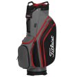 Titleist Cart 14 Lightweight Cart Bag - Charcoal Black Red Hot on Sale