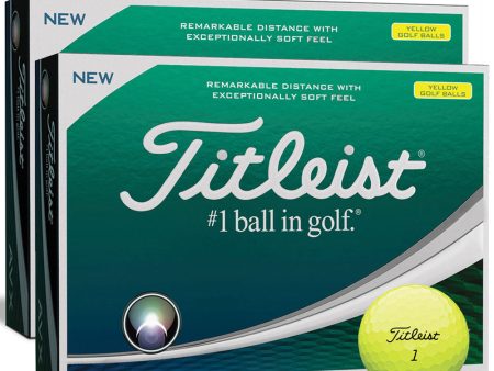 Titleist AVX Golf Balls Yellow 2019 - Double Dozen Online now