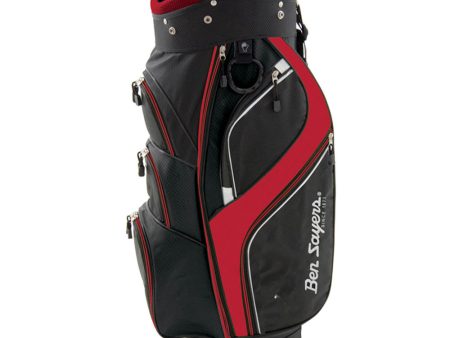 Ben Sayers Deluxe Cart Bag - Black Red Fashion