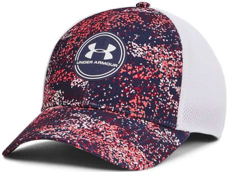 Under Armour Iso-Chill Driver Mesh Cap - Midnight Navy Red Cheap