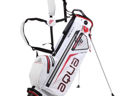 Big Max Aqua Seven Stand Bag - White Red For Discount