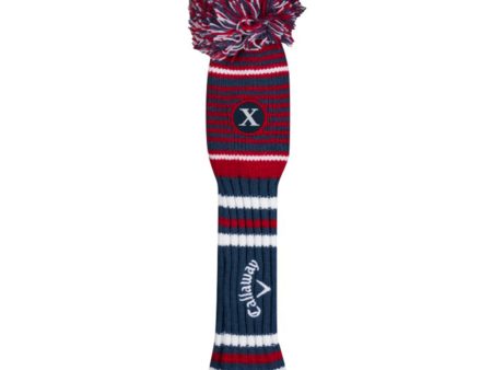 CALLAWAY POM POM X HYBRID HEADCOVER - Navy Red White Fashion