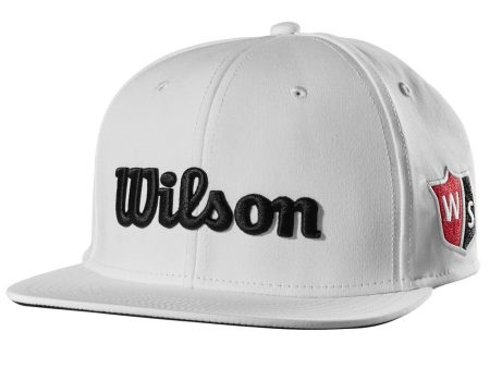 Wilson Tour Flat Brim Cap - White Fashion