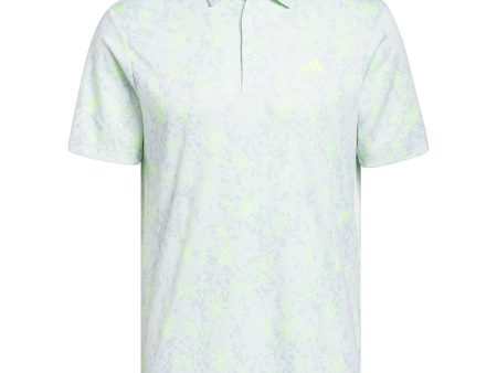 adidas Burst Jacquard Polo Shirt - Lucid Lemon Online Hot Sale