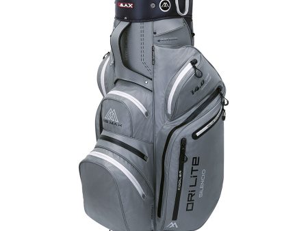 Big Max Dri Lite Silencio 2 Organiser Cart Bag - Grey Black Supply