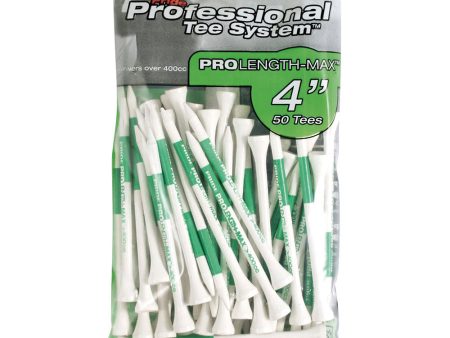 Pride Pro Length-Max 4  Tees (Pack of 50) - Green on Sale