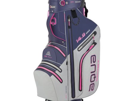 Big Max Aqua Sport 3 Waterproof Cart Bag - Steel Blue Fuchsia Fashion