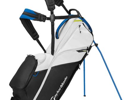 TaylorMade FlexTech Lite Stand Bag - White Black Blue For Cheap