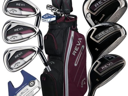 Callaway REVA 8-Piece Package Set - Eggplant- Ladies Youth For Discount