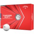 Callaway Chrome Soft Golf Balls - White - 12 Pack on Sale