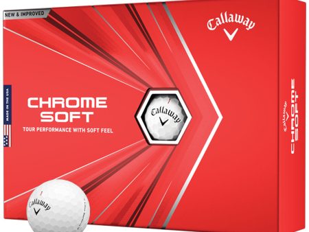 Callaway Chrome Soft Golf Balls - White - 12 Pack on Sale