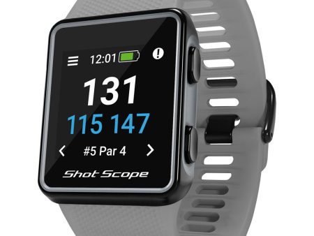 Shot Scope V3 GPS Golf Watch & Performance Tracker - Grey on Sale