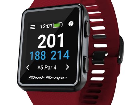 Shot Scope G3 GPS Golf Watch - Red Online Sale