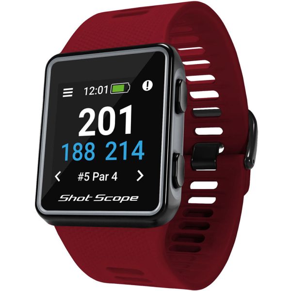 Shot Scope G3 GPS Golf Watch - Red Online Sale