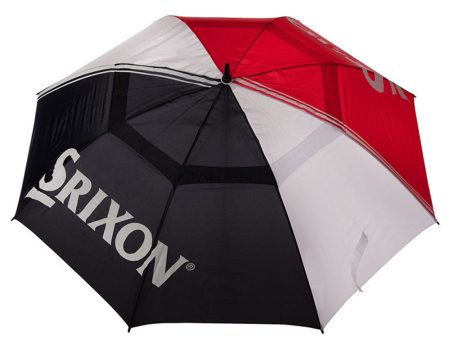 Srixon 62  Double Canopy Umbrella - Black White Red For Discount