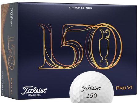 Titleist Pro V1  The Open  Ltd Edition Golf Balls - White - 6 Pack on Sale