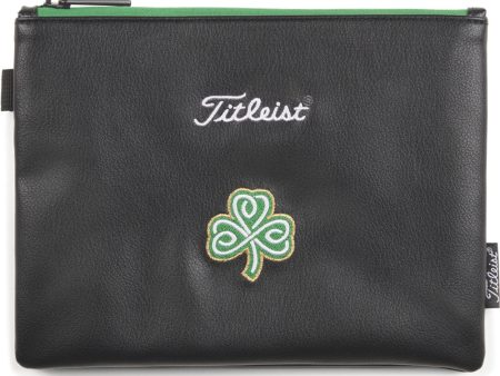 Titleist Players Shamrock Edition Zippered Pouch - Black Green Cheap