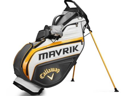 Callaway Mavrik Tour Staff Stand Bag - Charcoal White Orange Hot on Sale