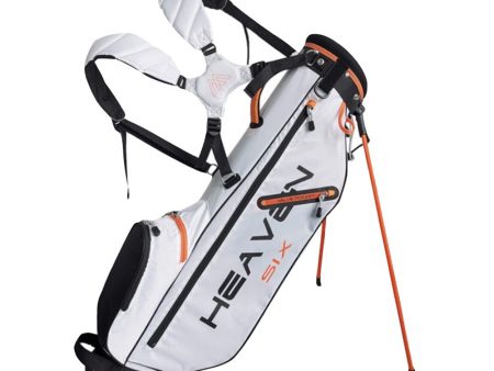 BIG MAX Heaven SIX stand bag - White Black Orange For Sale